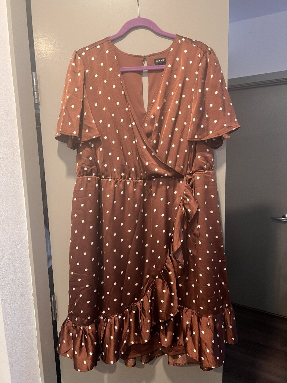 Brown Polka Dot Dress